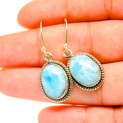 Larimar Earrings handcrafted by Ana Silver Co - EARR418601
