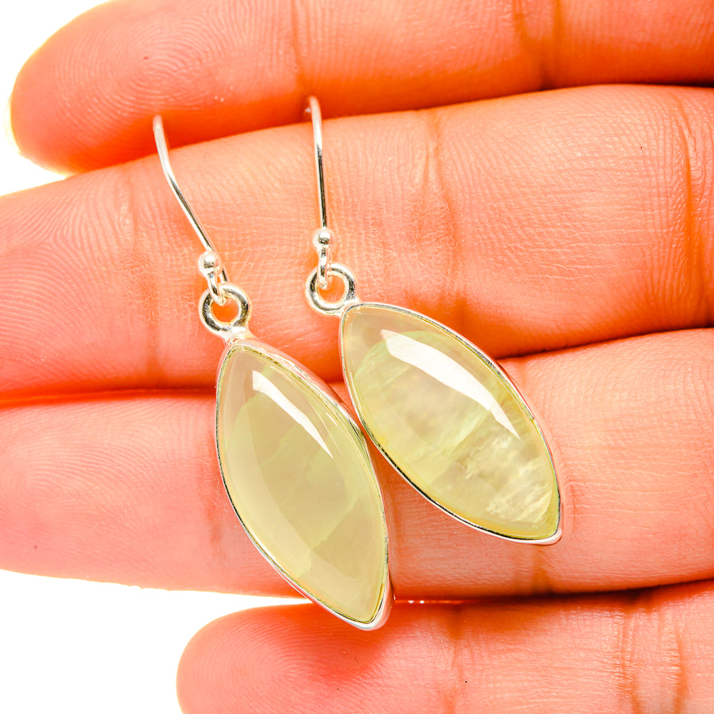 Prehnite Earrings handcrafted by Ana Silver Co - EARR418606