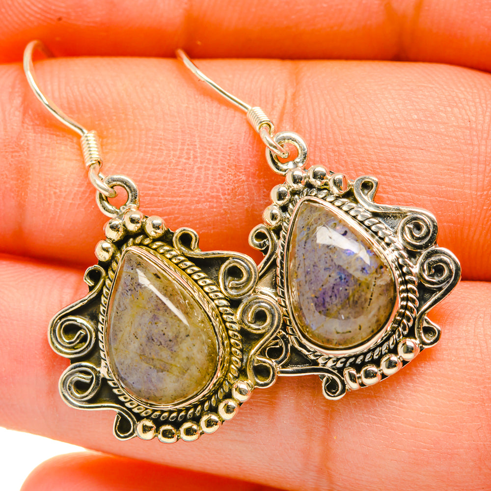 Labradorite Earrings handcrafted by Ana Silver Co - EARR418607