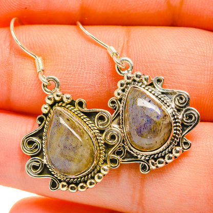 Labradorite Earrings handcrafted by Ana Silver Co - EARR418607