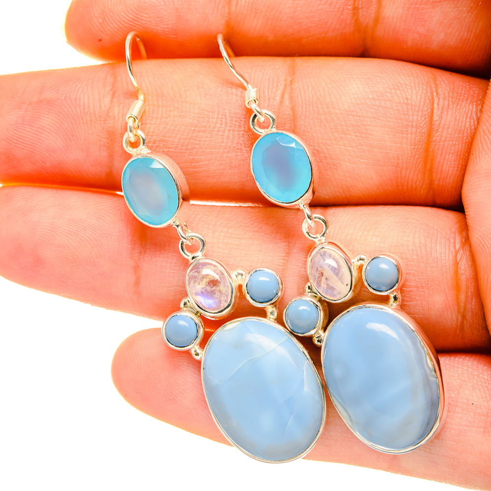 Owyhee Opal Earrings handcrafted by Ana Silver Co - EARR418609