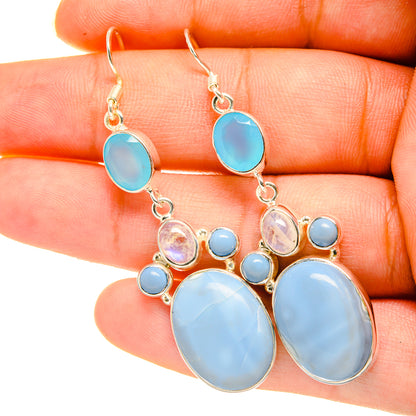 Owyhee Opal Earrings handcrafted by Ana Silver Co - EARR418609