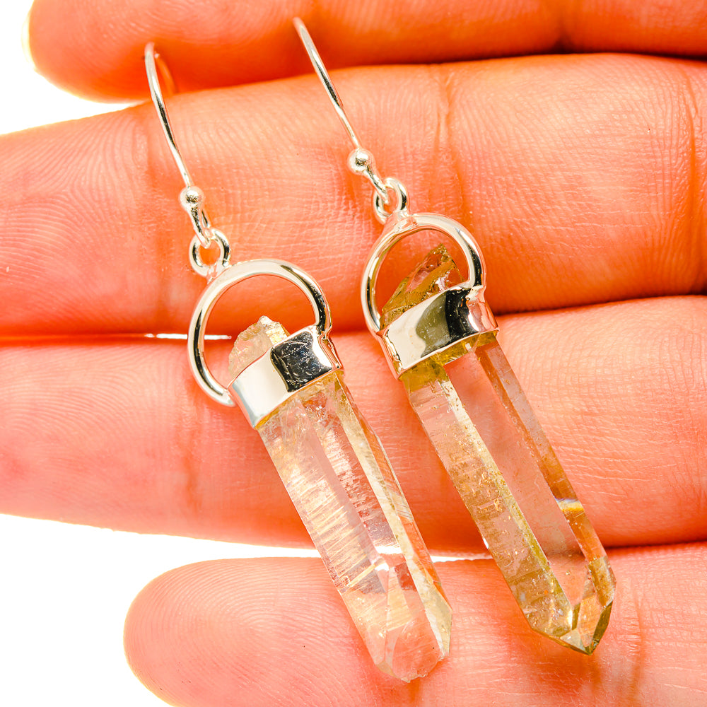 Citrine Earrings handcrafted by Ana Silver Co - EARR418615