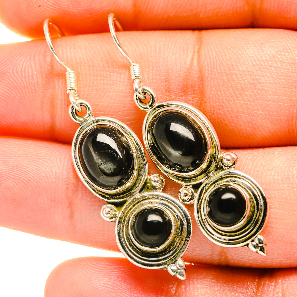 Star Diopside Earrings handcrafted by Ana Silver Co - EARR418623