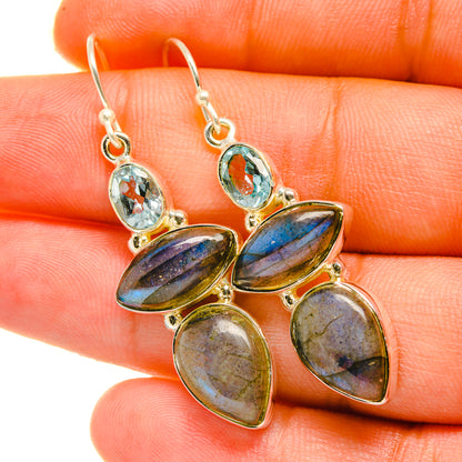 Labradorite Earrings handcrafted by Ana Silver Co - EARR418628