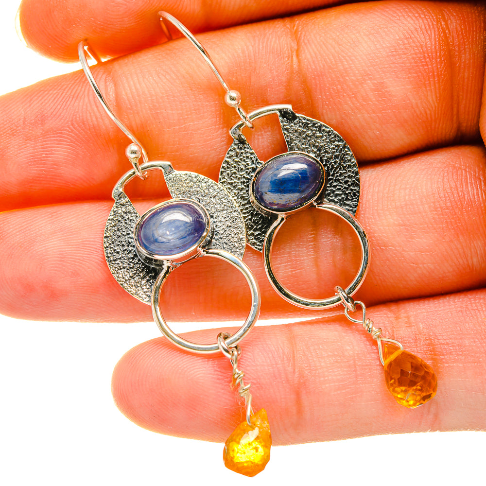 Kyanite Earrings handcrafted by Ana Silver Co - EARR418630