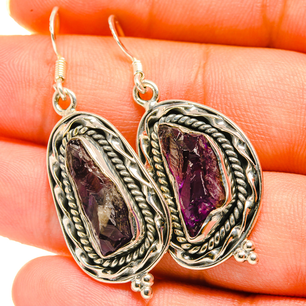 Amethyst Earrings handcrafted by Ana Silver Co - EARR418634