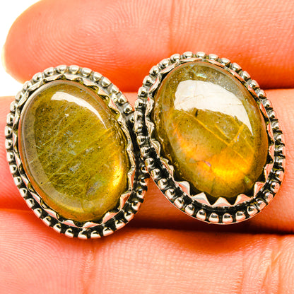 Labradorite Earrings handcrafted by Ana Silver Co - EARR418635