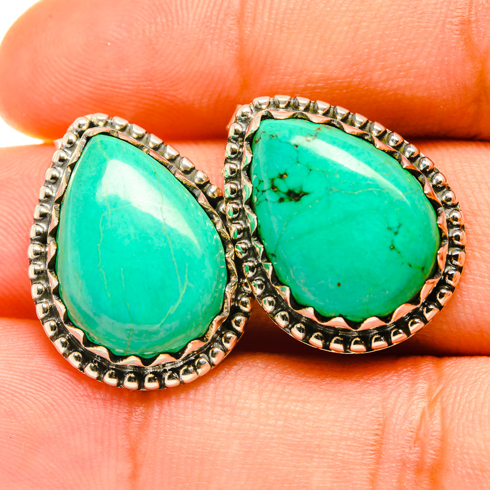 Arizona Turquoise Earrings handcrafted by Ana Silver Co - EARR418636