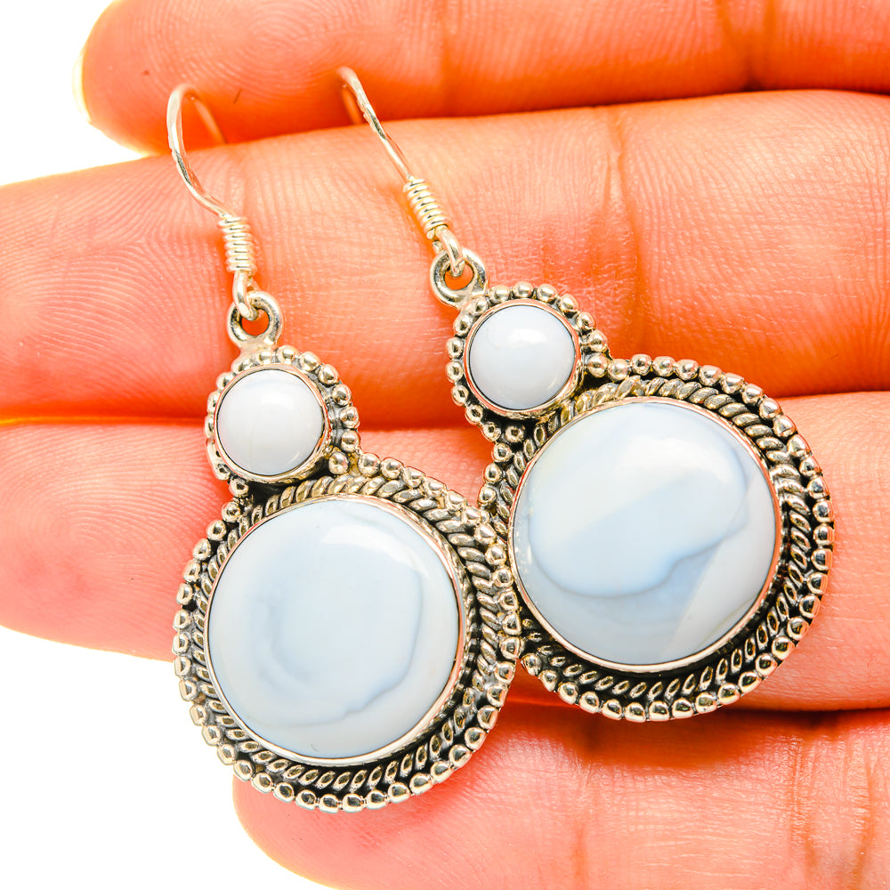 Owyhee Opal Earrings handcrafted by Ana Silver Co - EARR418641