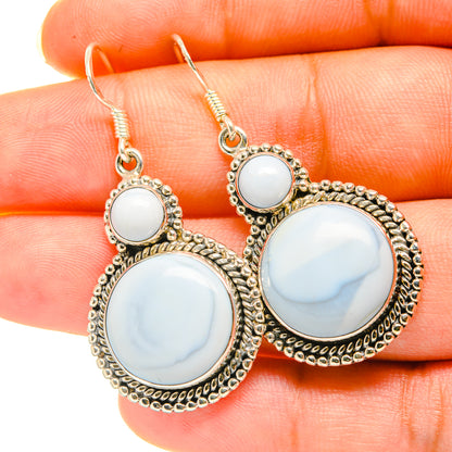 Owyhee Opal Earrings handcrafted by Ana Silver Co - EARR418641