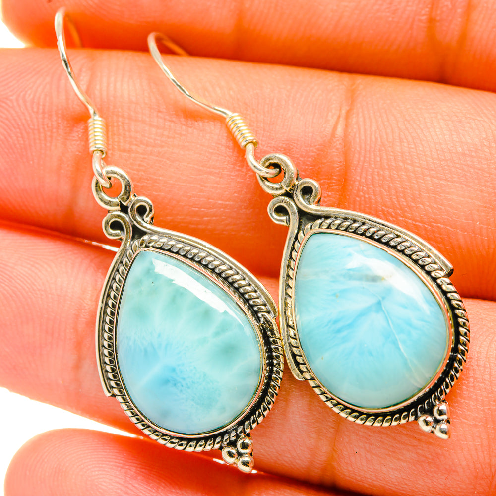 Larimar Earrings handcrafted by Ana Silver Co - EARR418642