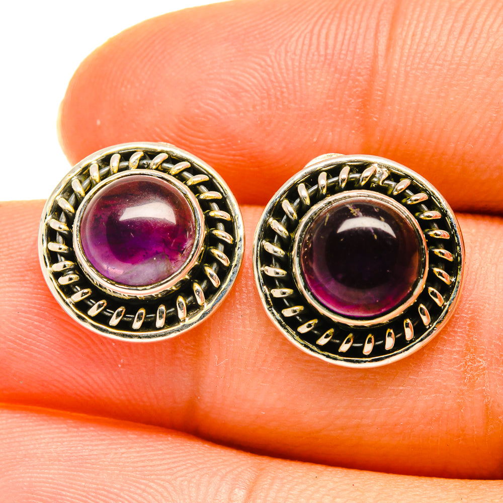 Amethyst Earrings handcrafted by Ana Silver Co - EARR418651