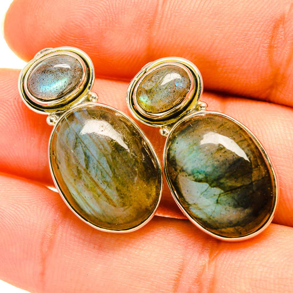 Labradorite Earrings handcrafted by Ana Silver Co - EARR418658