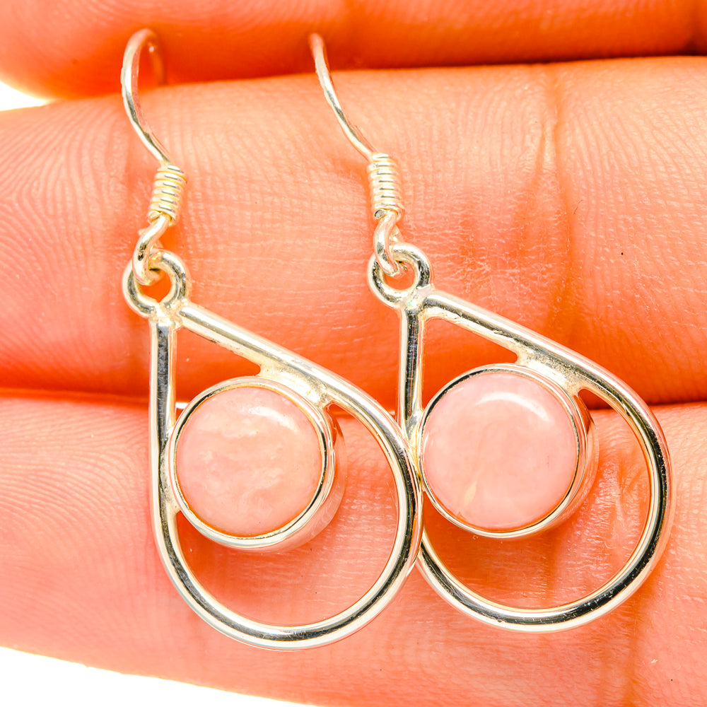 Pink Opal Earrings handcrafted by Ana Silver Co - EARR418660
