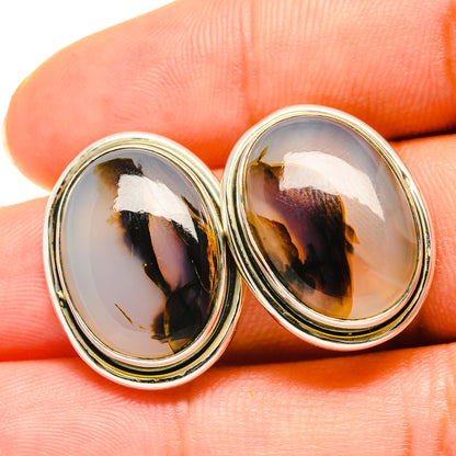 Montana Agate Earrings handcrafted by Ana Silver Co - EARR418666