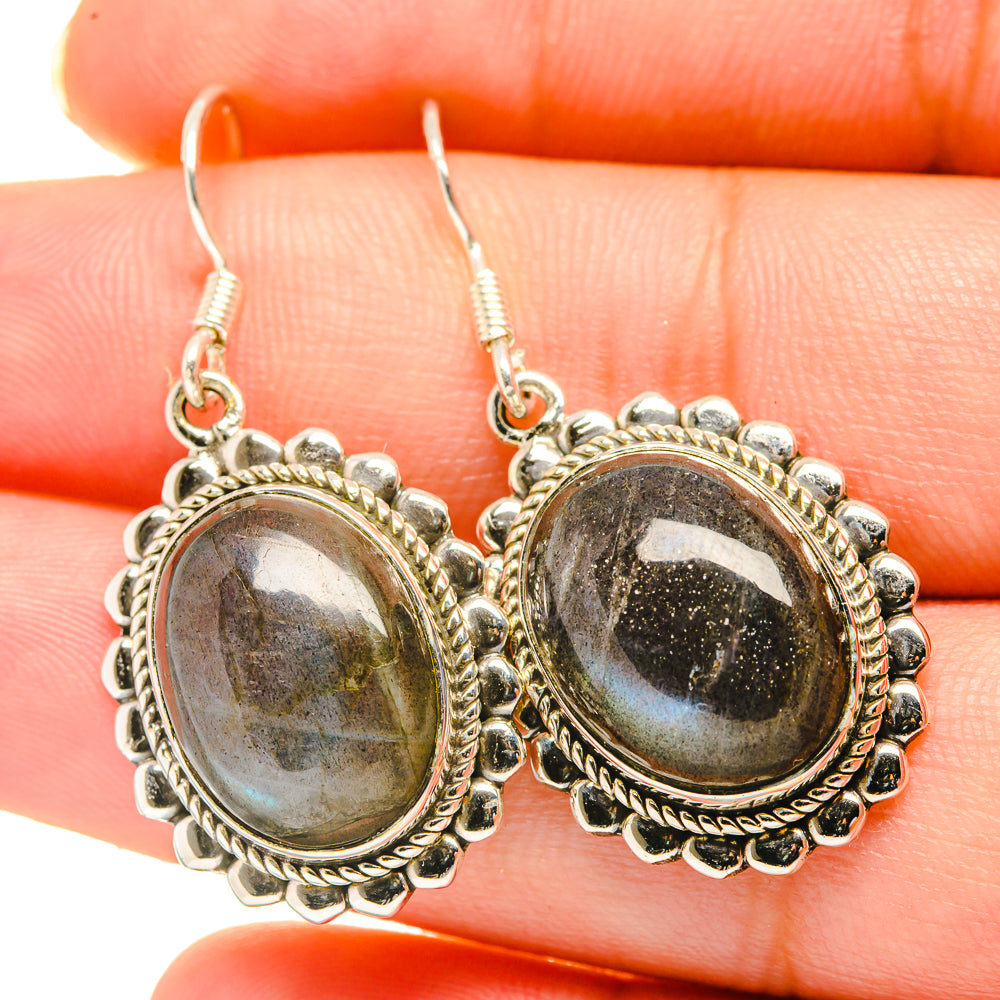 Labradorite Earrings handcrafted by Ana Silver Co - EARR418669