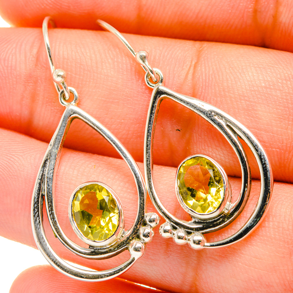 Citrine Earrings handcrafted by Ana Silver Co - EARR418670