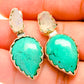 Arizona Turquoise Earrings handcrafted by Ana Silver Co - EARR418674