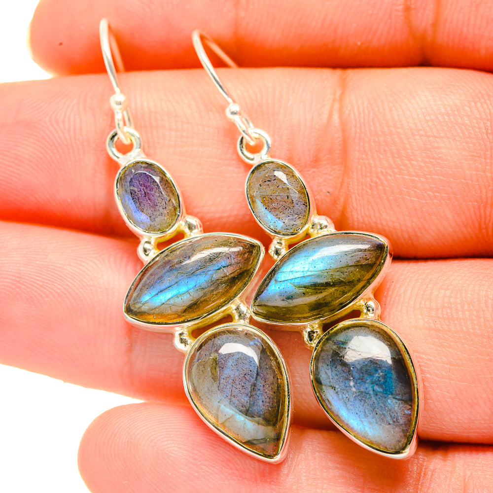 Labradorite Earrings handcrafted by Ana Silver Co - EARR418687