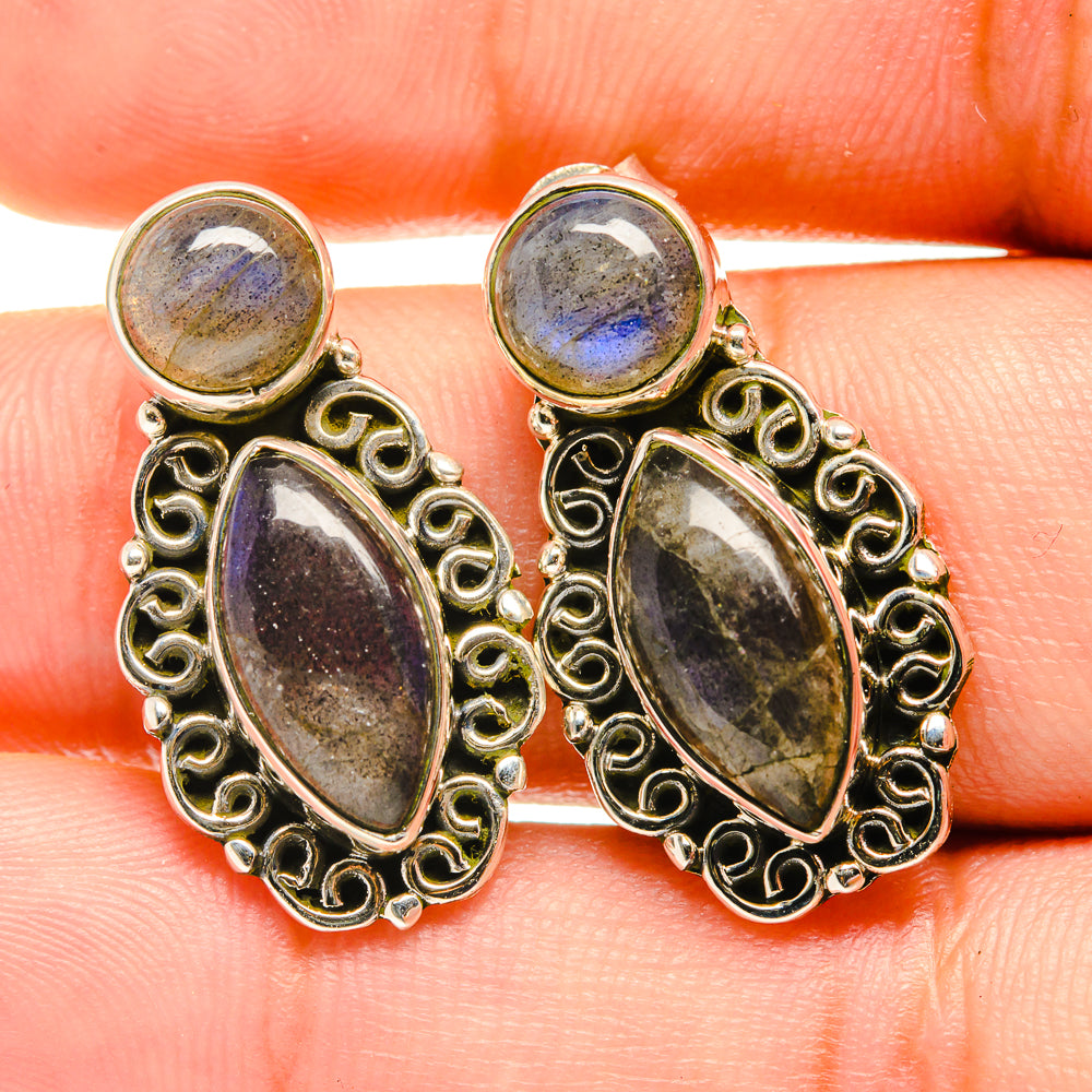 Labradorite Earrings handcrafted by Ana Silver Co - EARR418691