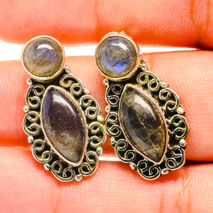 Labradorite Earrings handcrafted by Ana Silver Co - EARR418691