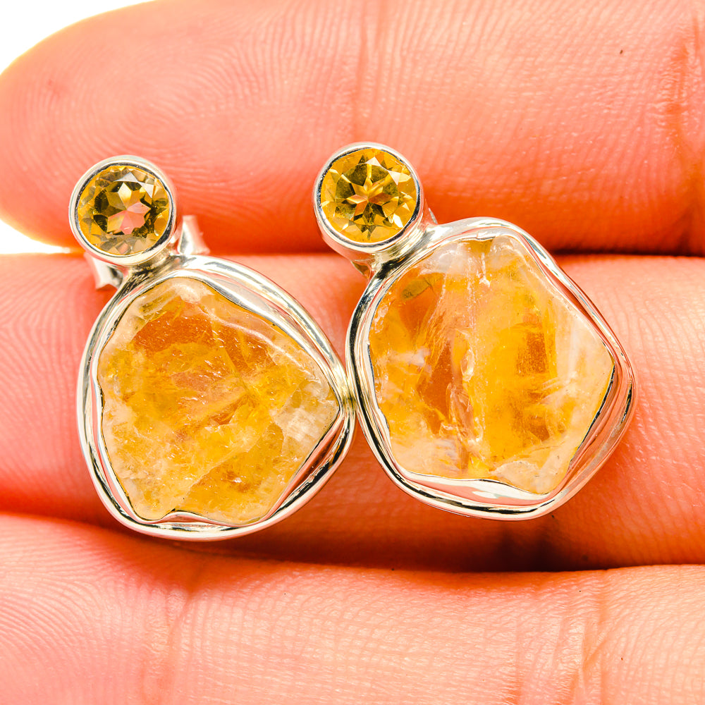 Citrine Earrings handcrafted by Ana Silver Co - EARR418696