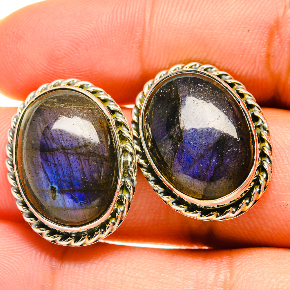 Labradorite Earrings handcrafted by Ana Silver Co - EARR418697
