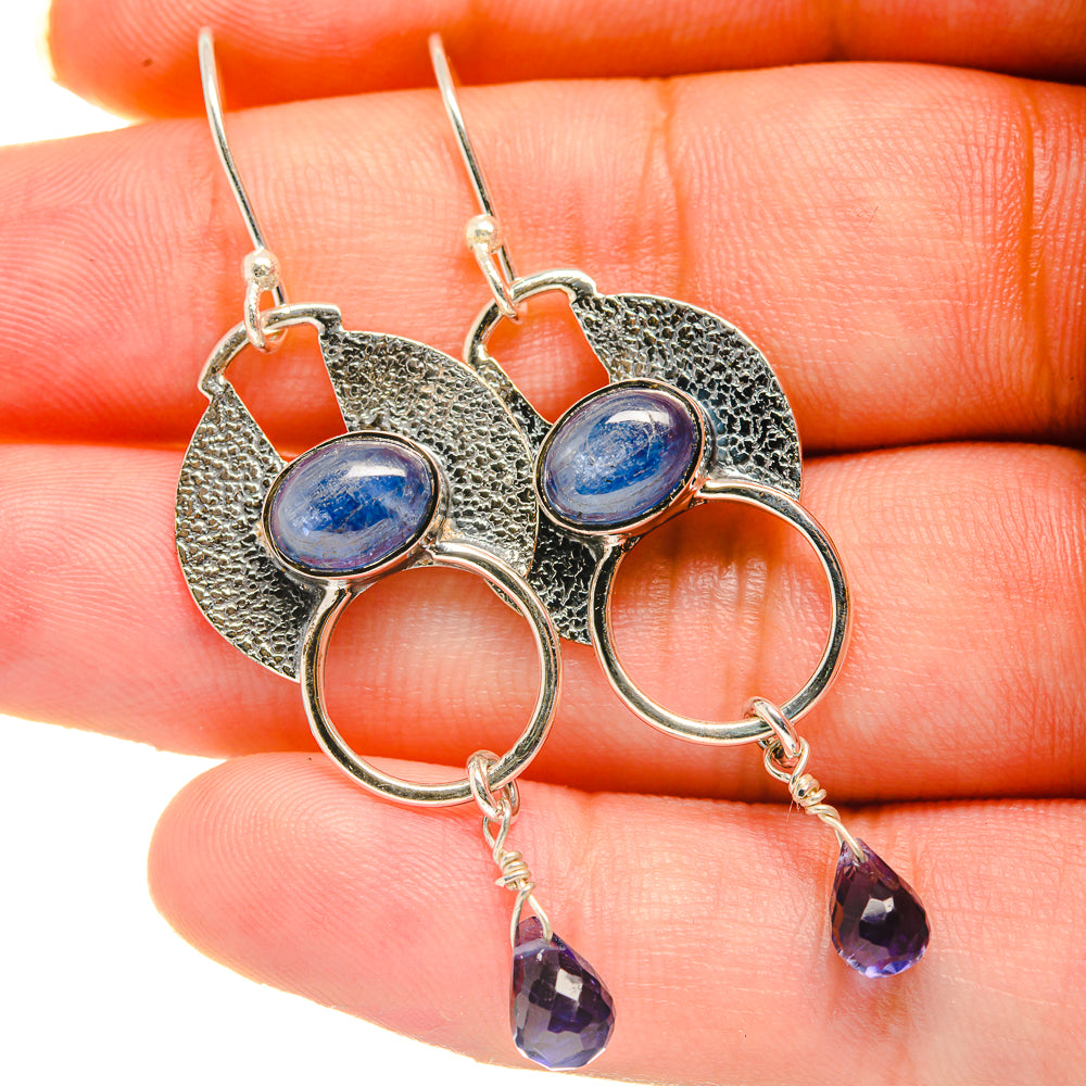 Kyanite Earrings handcrafted by Ana Silver Co - EARR418700