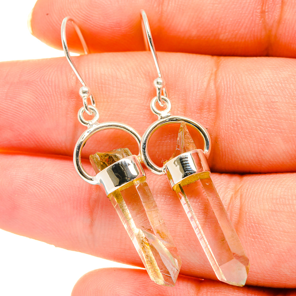 Herkimer Diamond Earrings handcrafted by Ana Silver Co - EARR418701