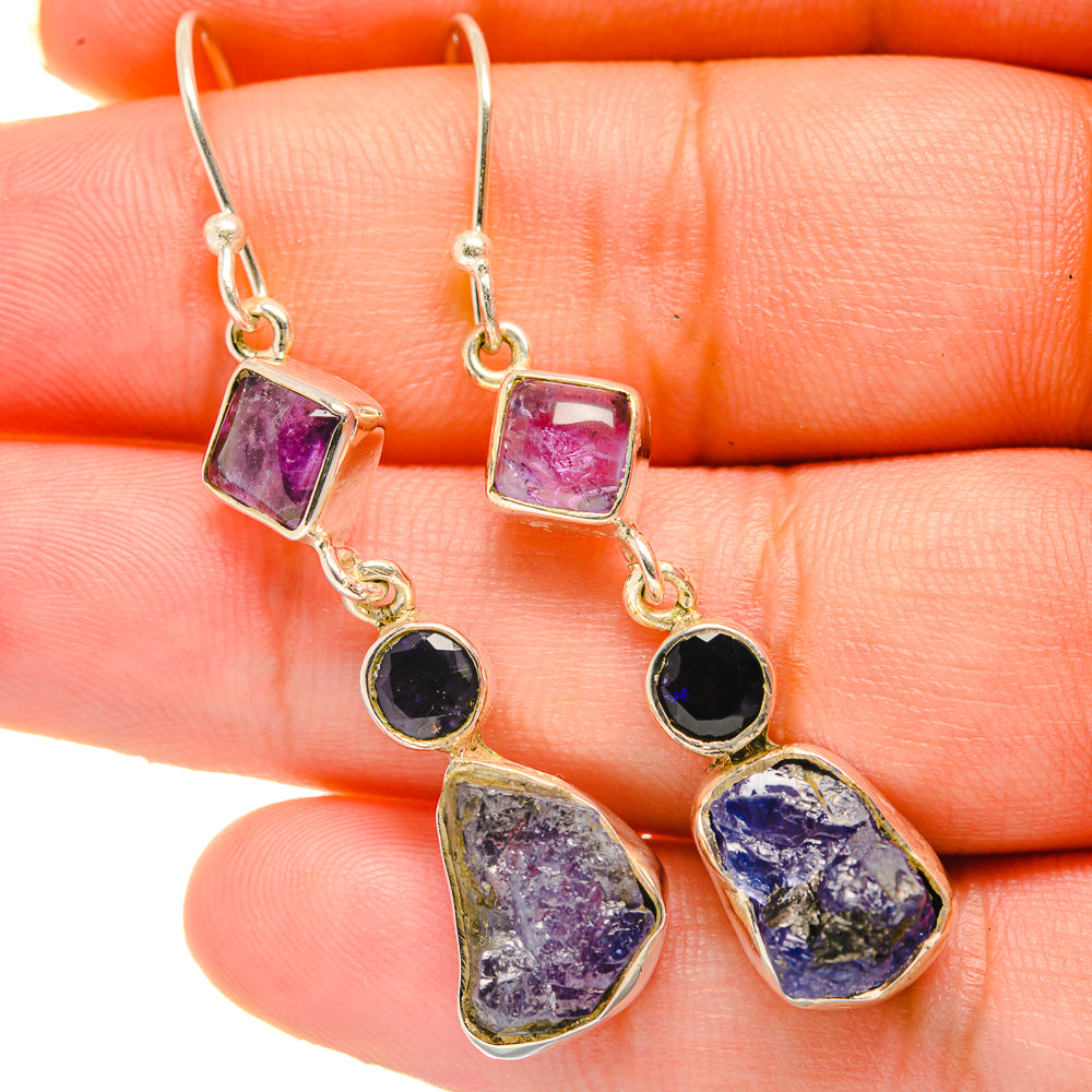 Tanzanite Earrings handcrafted by Ana Silver Co - EARR418707