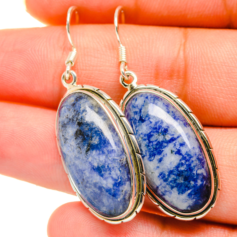 Sodalite Earrings handcrafted by Ana Silver Co - EARR418711