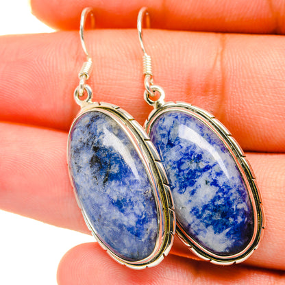 Sodalite Earrings handcrafted by Ana Silver Co - EARR418711
