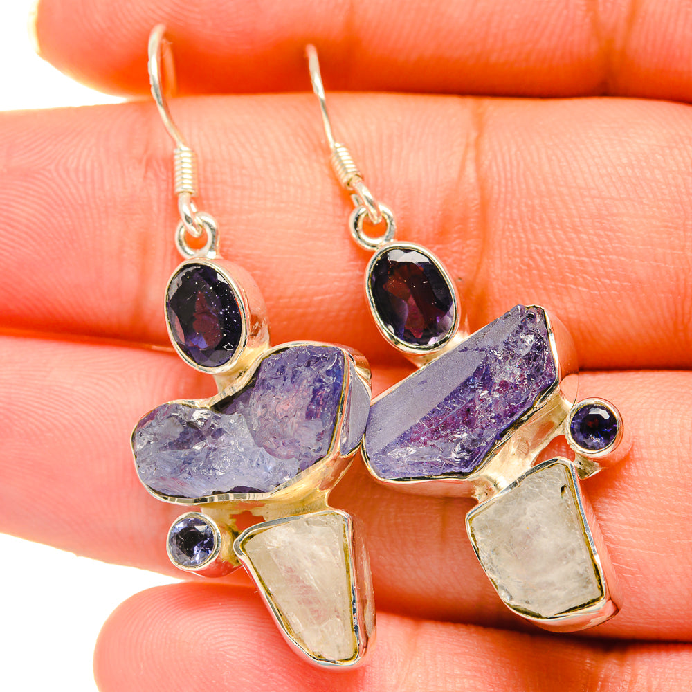 Tanzanite Earrings handcrafted by Ana Silver Co - EARR418713