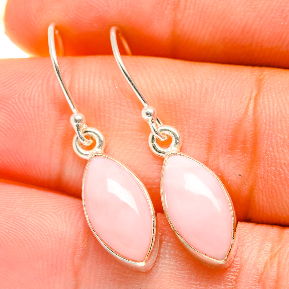 Pink Opal Earrings handcrafted by Ana Silver Co - EARR418718