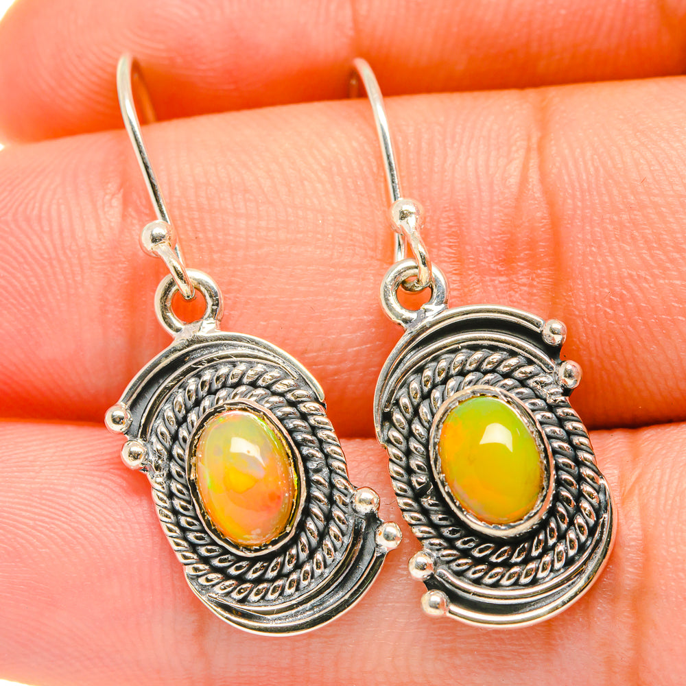 Ethiopian Opal Earrings handcrafted by Ana Silver Co - EARR418720