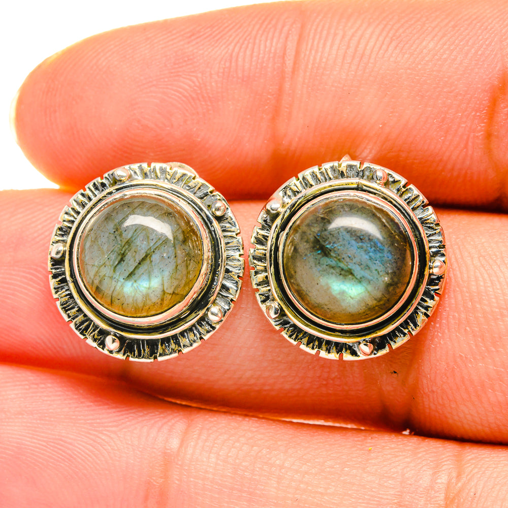 Labradorite Earrings handcrafted by Ana Silver Co - EARR418727