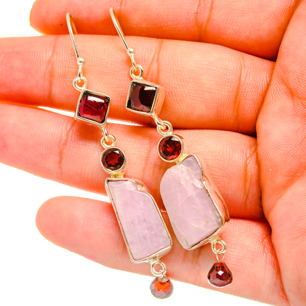 Kunzite Earrings handcrafted by Ana Silver Co - EARR418730