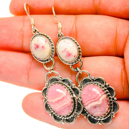 Rhodochrosite Earrings handcrafted by Ana Silver Co - EARR418735