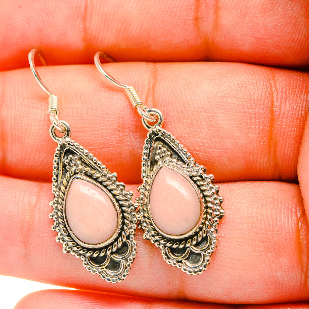 Pink Opal Earrings handcrafted by Ana Silver Co - EARR418745