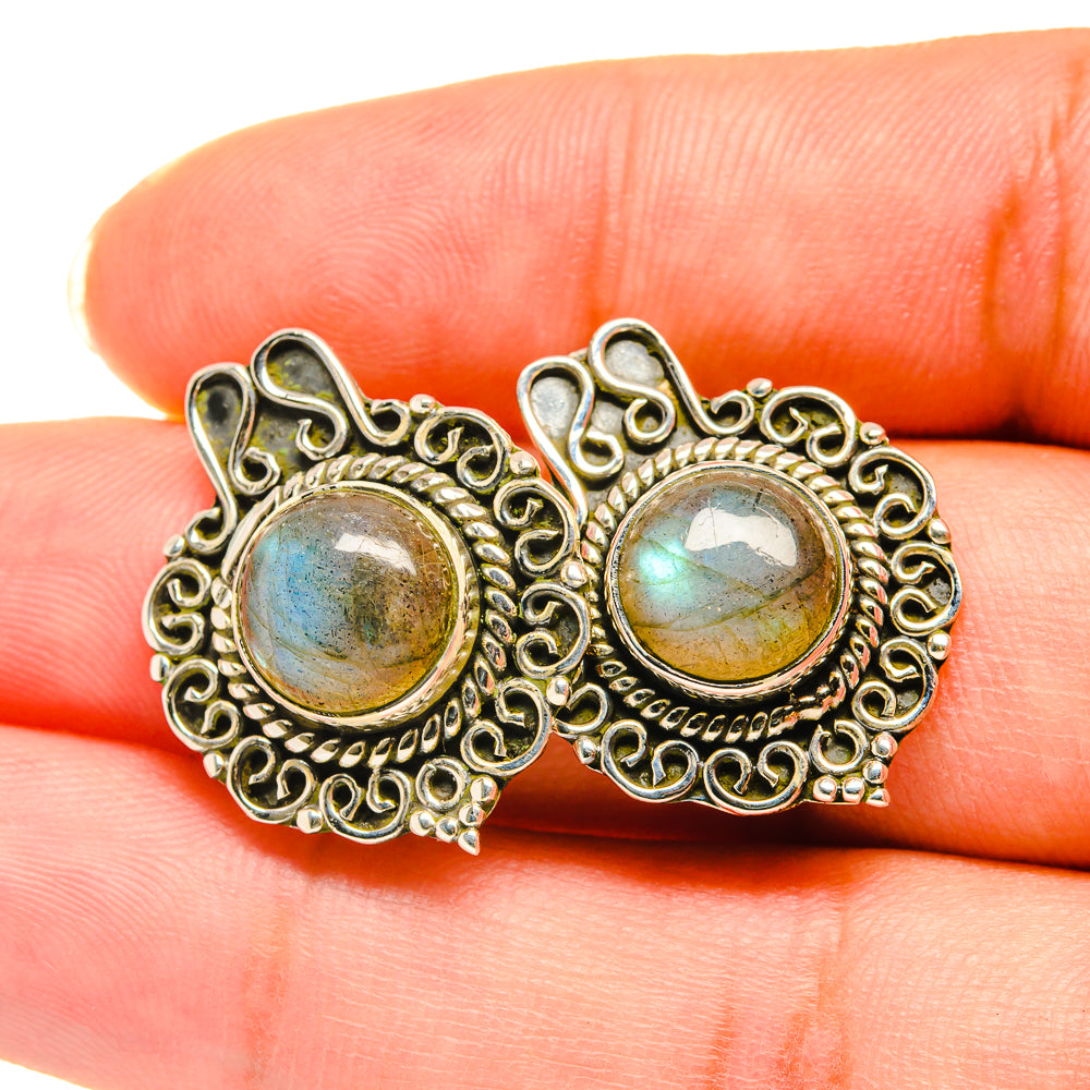 Labradorite Earrings handcrafted by Ana Silver Co - EARR418757
