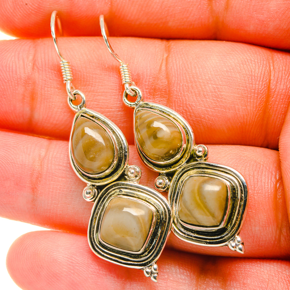 Imperial Jasper Earrings handcrafted by Ana Silver Co - EARR418760