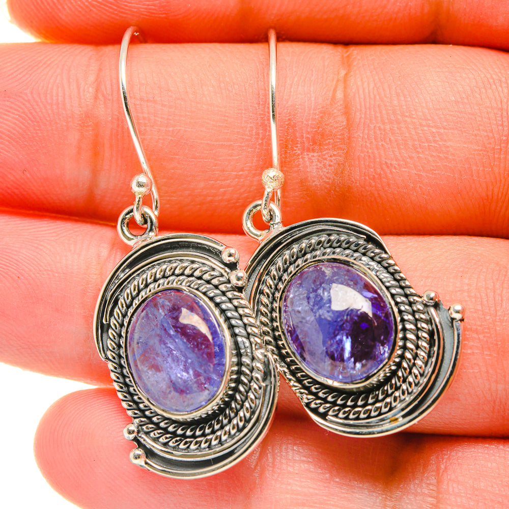 Tanzanite Earrings handcrafted by Ana Silver Co - EARR418764
