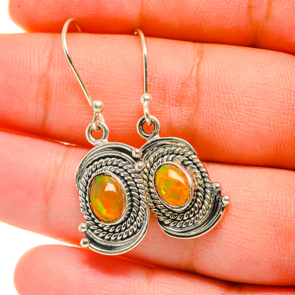 Ethiopian Opal Earrings handcrafted by Ana Silver Co - EARR418768