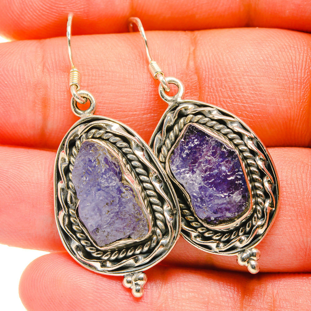 Tanzanite Earrings handcrafted by Ana Silver Co - EARR418775