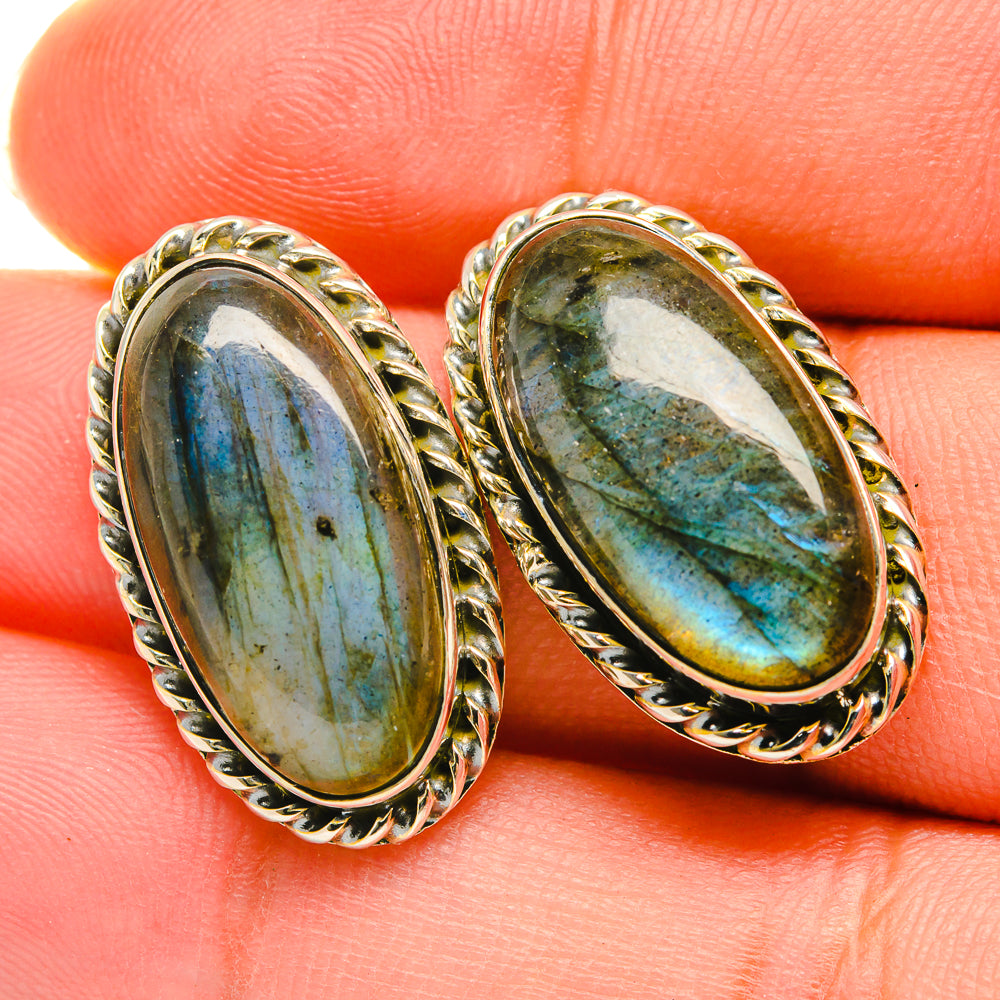 Labradorite Earrings handcrafted by Ana Silver Co - EARR418778