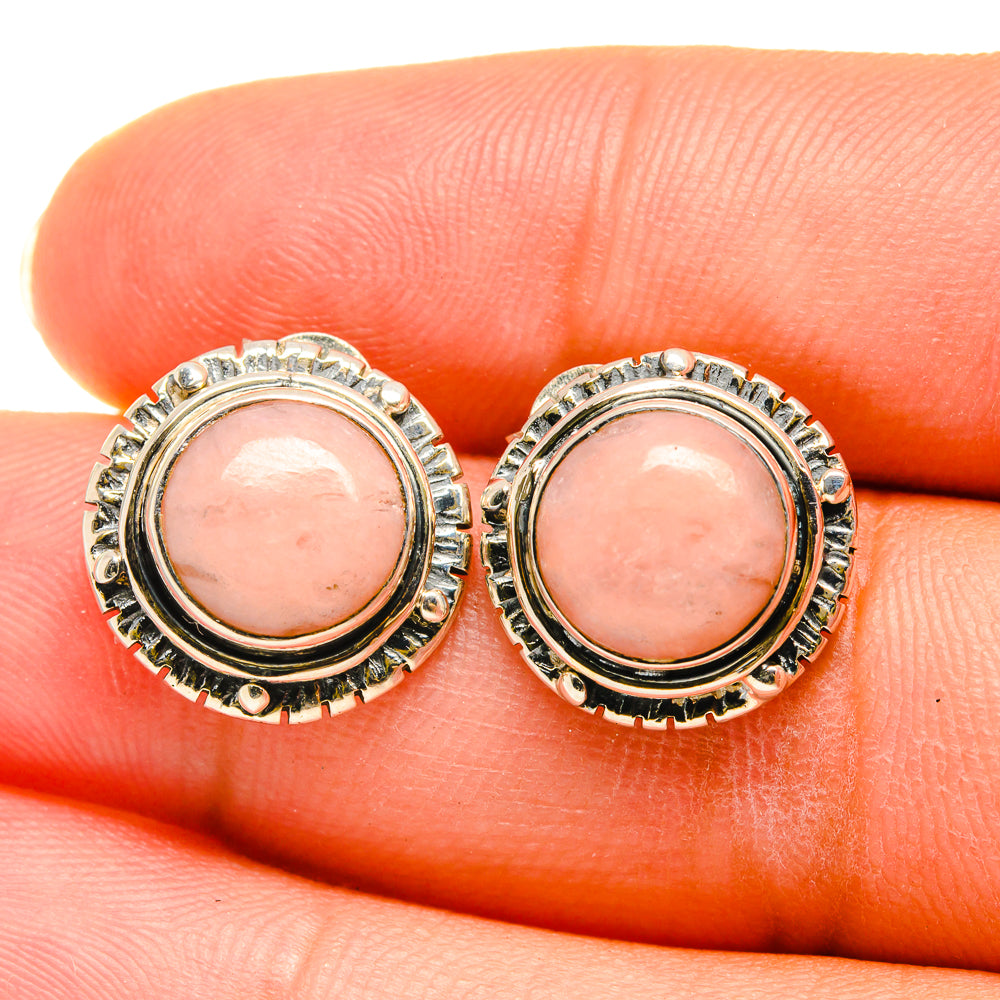 Pink Opal Earrings handcrafted by Ana Silver Co - EARR418779