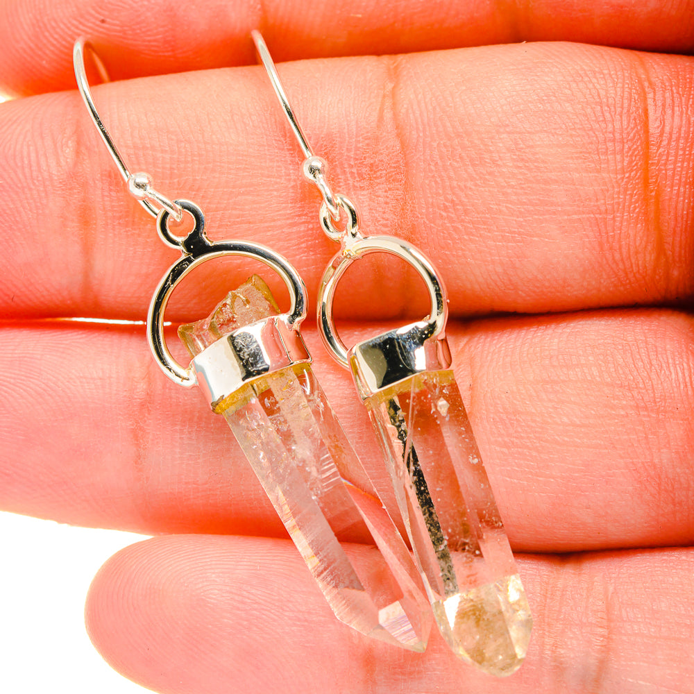 Herkimer Diamond Earrings handcrafted by Ana Silver Co - EARR418783