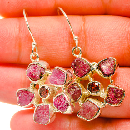 Pink Tourmaline Earrings handcrafted by Ana Silver Co - EARR418791