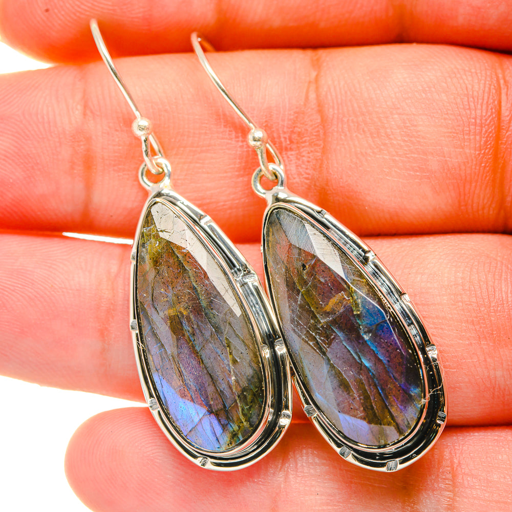 Labradorite Earrings handcrafted by Ana Silver Co - EARR418793